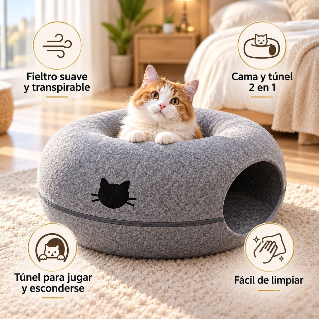 Ventajas de la cama túnel donut LaMiauu
