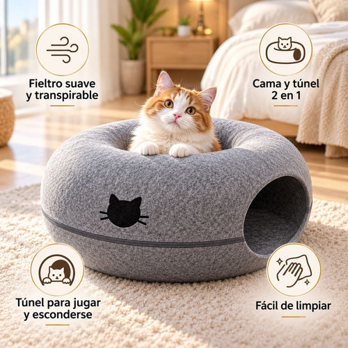 Ventajas de la cama túnel donut LaMiauu